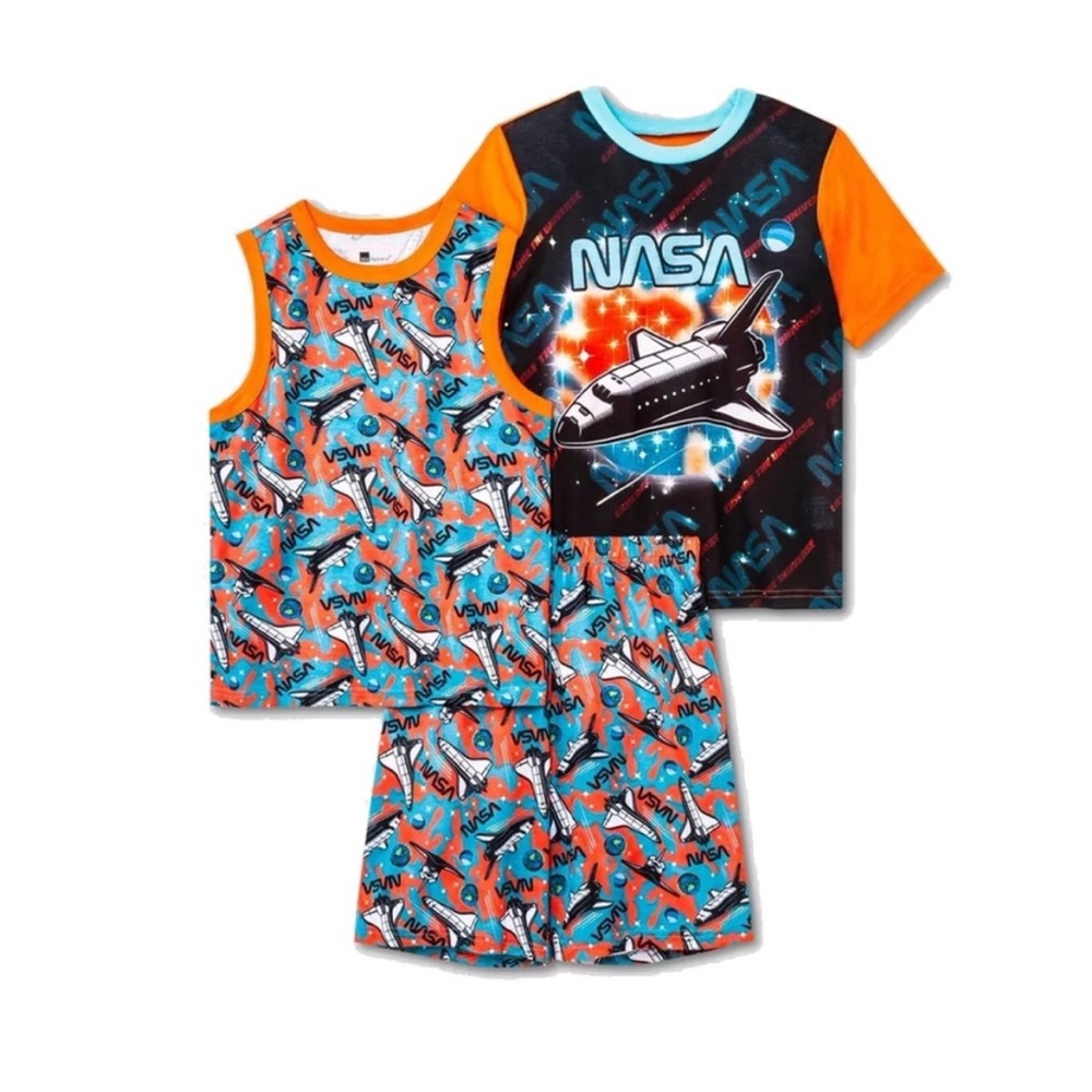 NWT! Boys 3 Piece NASA Pajama Set